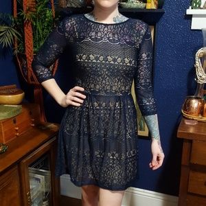 NWOT Blue lace dress